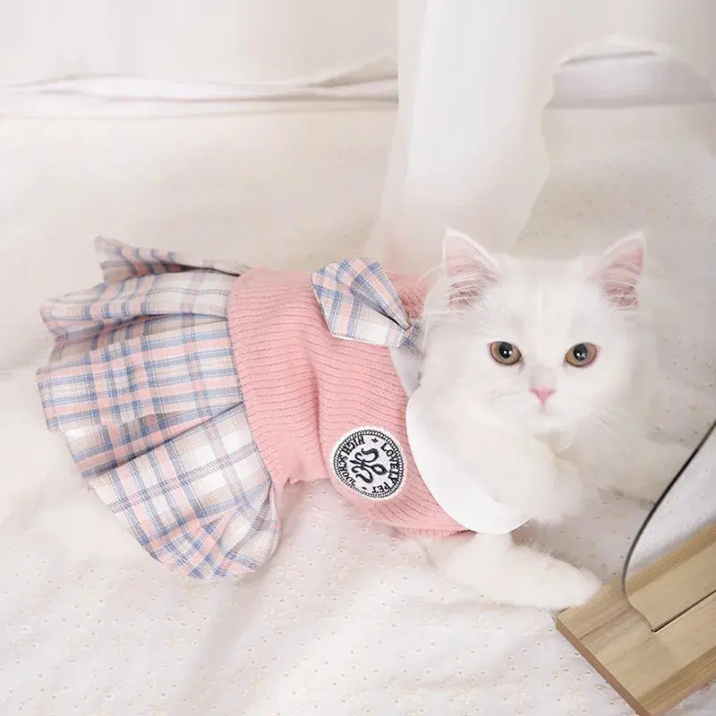 baju anjing dan kucing dress sekolah untuk anabul premium 3