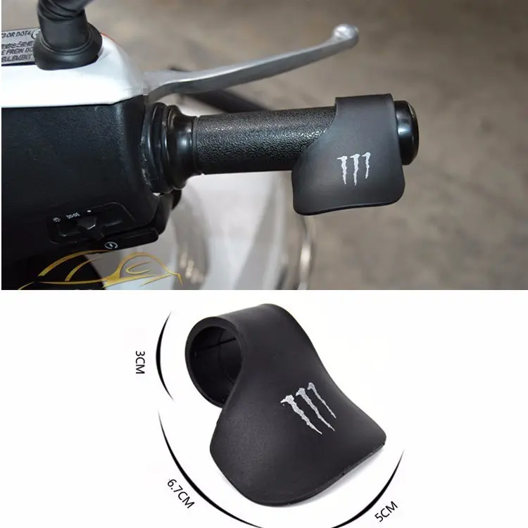 Trợ Lực Tay Ga Xe Máy Monster màu đen, trợ lực chống mỏi tay chất liệu ABS dẻo Phụ Kiện Phụ Tùng 0