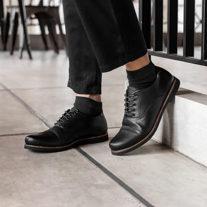 LOTHAR |ManNeedMe x NAZ| Sepatu Pantofel Pria Oxford Shoes Pantopel Formal / Kantor / Kerja ORIGINAL 6