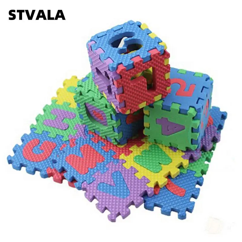 36 Pieces Cute Puzzle Playing Crawling Mat Learning Educational Toys