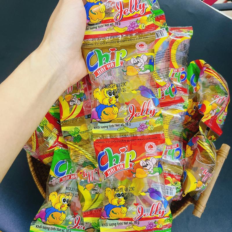 10 gói Kẹo dẻo chíp chíp Hải Hà ngon dai sần sật, đồ ăn vặt giá rẻ kẹo  tết