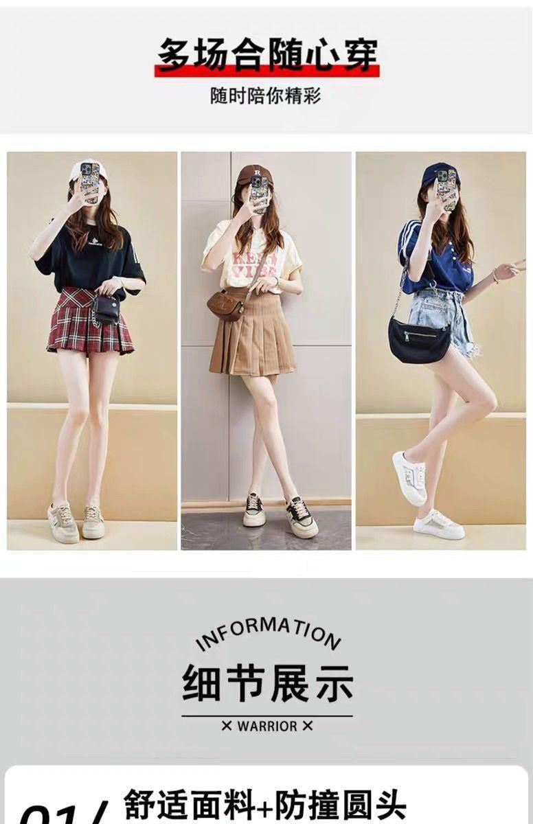Product Introduction of Dép Lười Nửa, Da Thật Mềm, Dành Cho Phụ Nữ Mang Thai, Giày Lưới Khoét Lỗ Giày Trượt ván Thể Thao Lưới Thoáng Khí, Mùa Hè 2024 Hàng Mới Về 5