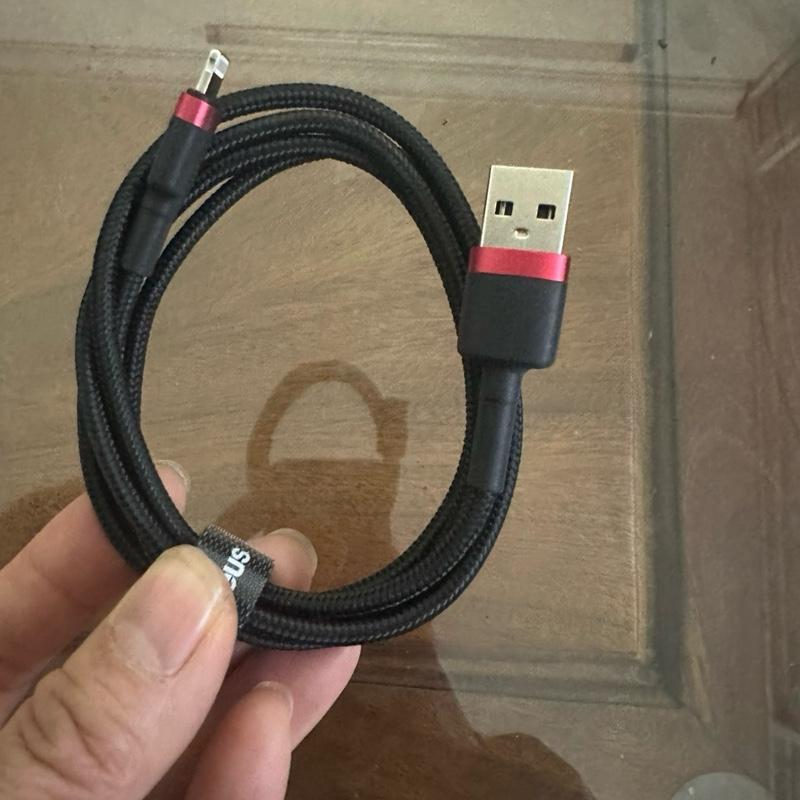 Cáp sạc nhanh, truyền dữ liệu tốc độ cao Baseus Cafule Lightning cho iPhone/ iPad ( 2.4A, Sạc nhanh, Siêu bền) 1