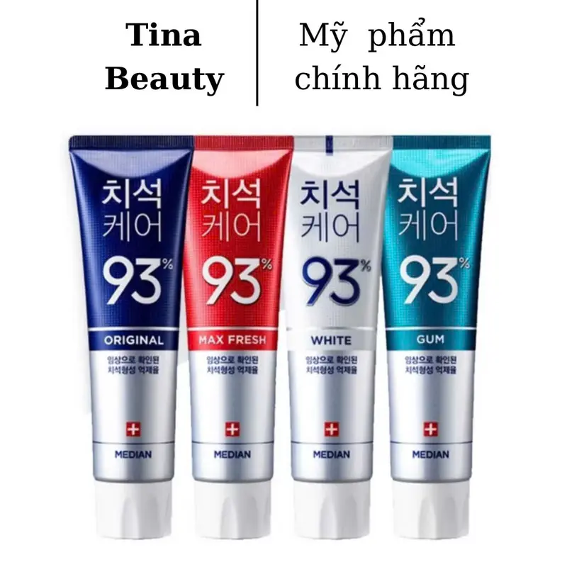 COMBO 4 Tuýp Kem Đánh Răng Median 93% Hàn Quốc (120g x 4 tuyp) Women 1