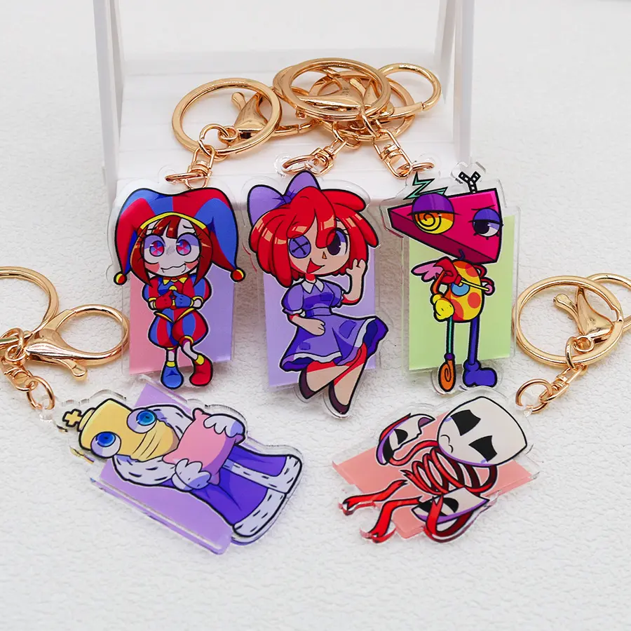 The Amazing Digital Circus Digital Circus Acrylic Keychain Clown Charm