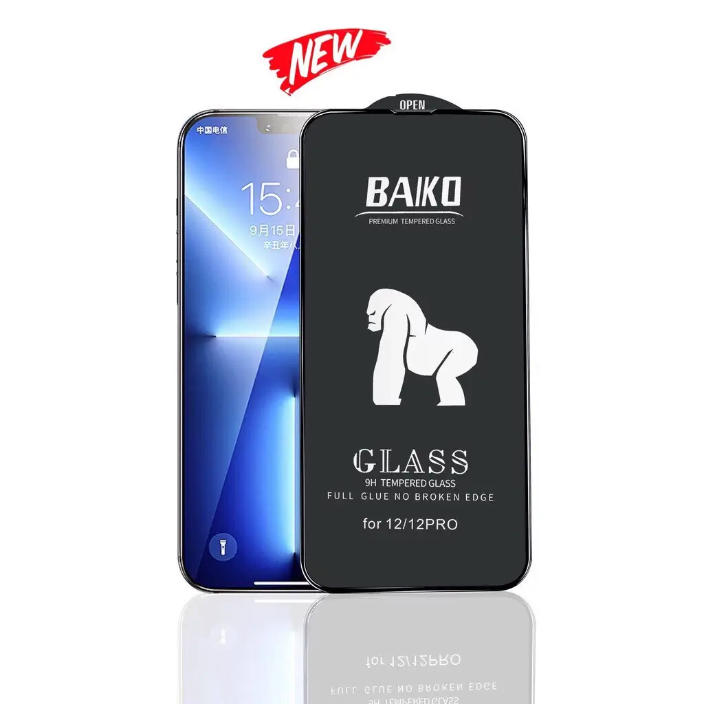 KÍNH 6 ĐẾN 17promax. KÍNH CƯỜNG LỰC CAO CẤP KING KONG BAIKO FULL MÀN HÌNH - BẢO VỆ MÀNG LOA CHỐNG BỤI