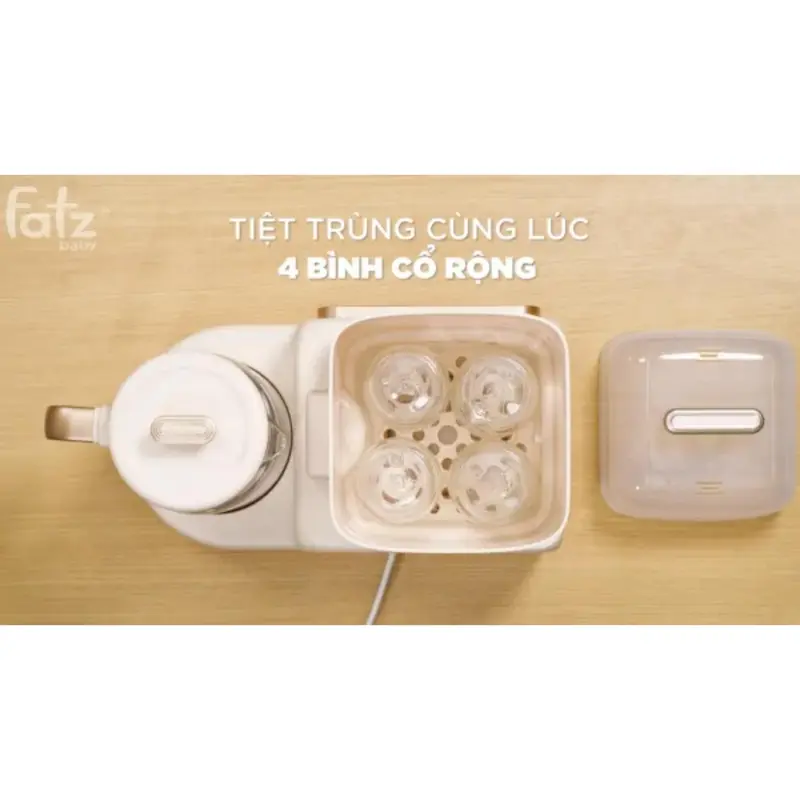 [Bảo Hành 12 Tháng] Máy Đa Năng Điện Tử (Tiệt Trùng/Sấy Khô/Hâm Sữa/Hầm Cháo Chậm/Đun & Hâm Nước) Multimax 7 Fatz Baby Hàng Chính Hãng - FZ017 3