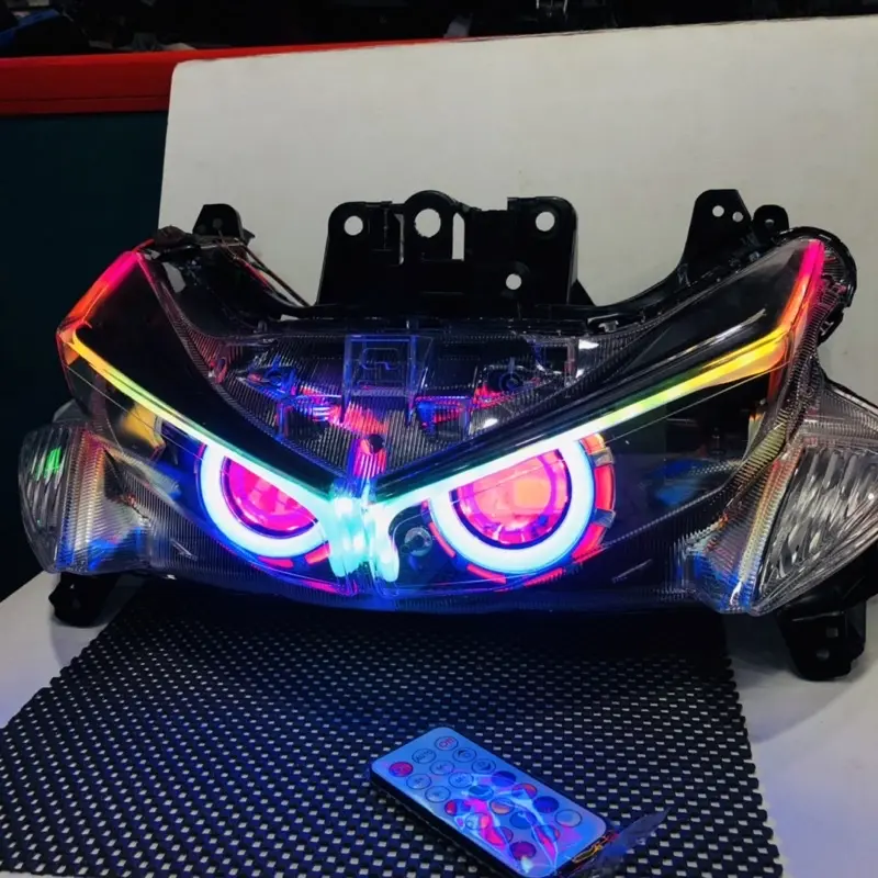 LAMPU PROJIE+ALIS RGB RUNNING AEROX OLD LAMA SEPAKET REFLEKTOR 1