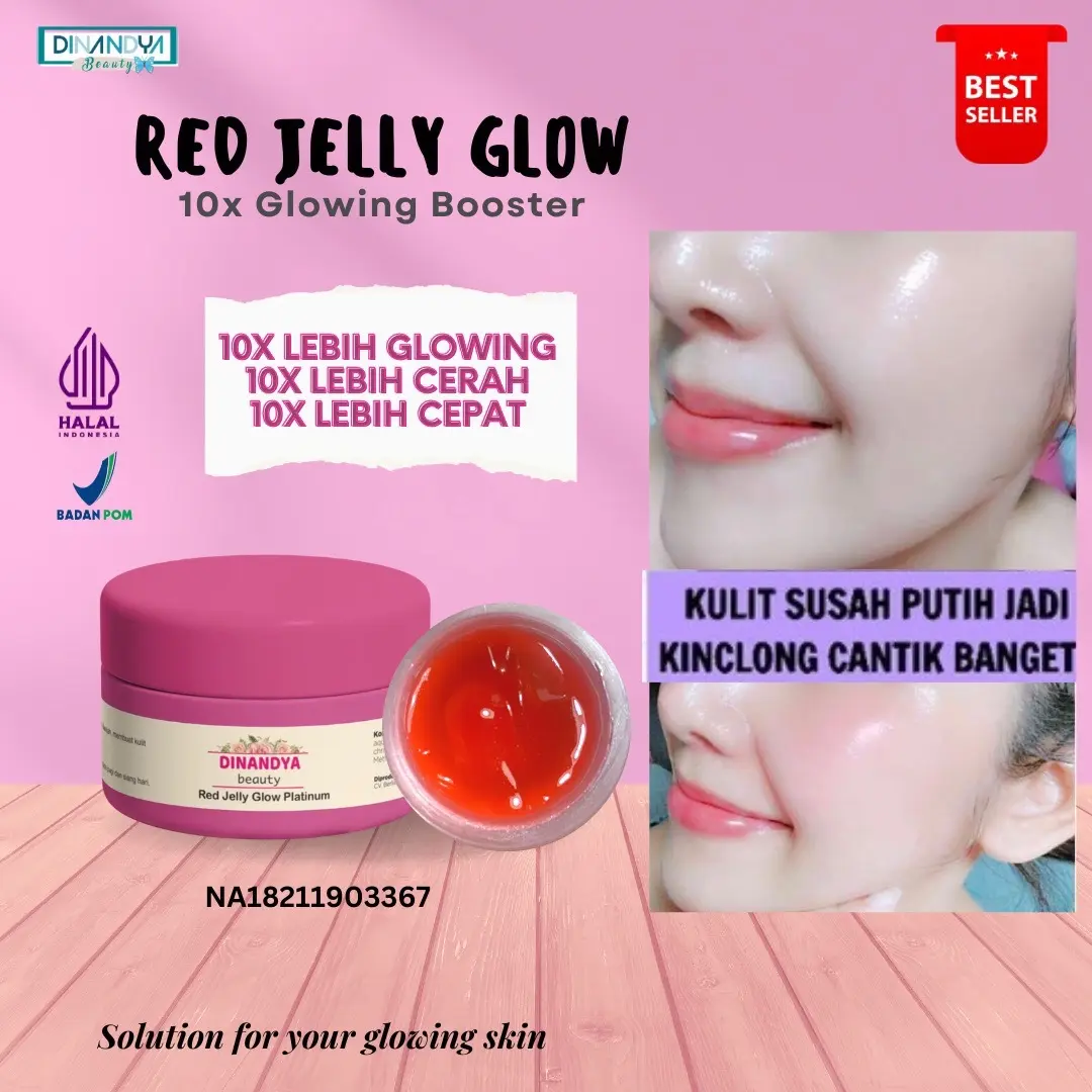 BPOM Red Jelly Glowing Booster Platinum