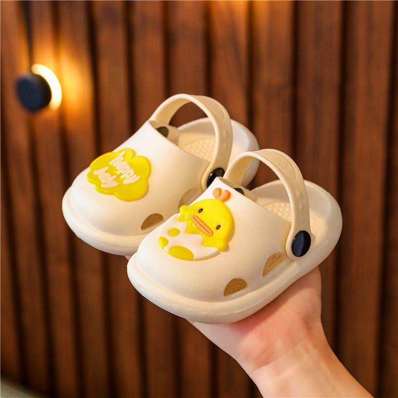 Dép Lê Trẻ Em, Giá Đặc Biệt, Phong Cách Mùa Hè, Chống Trượt, Đế Mềm, Thích Hợp Cho Bé Trai Và Bé Gái, Guốc, Dép Bít Mũi, Thời Trang Hai Chiều, Dễ Phối Đồ, Cá Tính 1