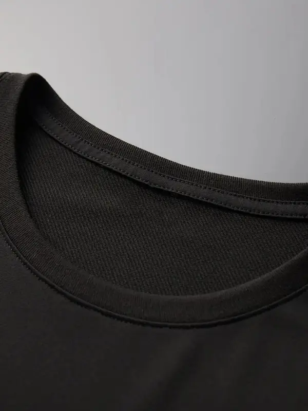 Men's Regular Fit Solid Round Neck Short Sleeve Tee Summer Clothes, Plain Crew Neck T-shirt for Men, Casual Comfy Knitting Mens Tracksuit Top for Summer Travel 8