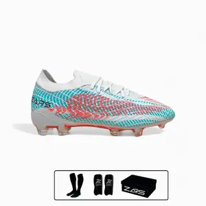 Zars - Sepatu Sepakbola Nova Devianz White Cyan Efraid FG
