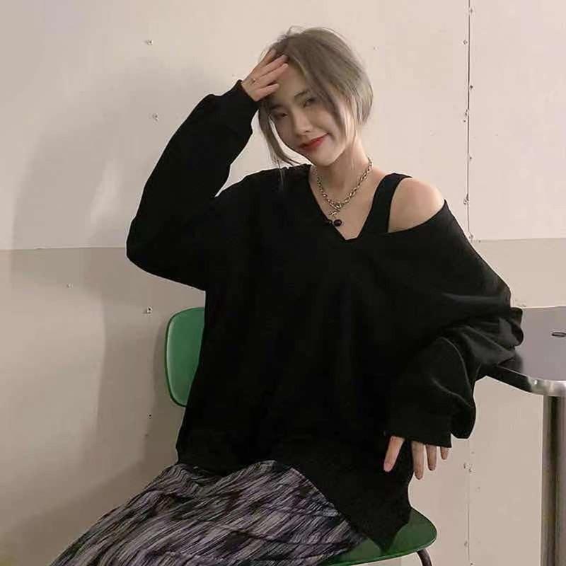 Áo nỉ nữ áo sweater nữ trễ vai chất nỉ cotton xịn xò A128 SUTANO 5