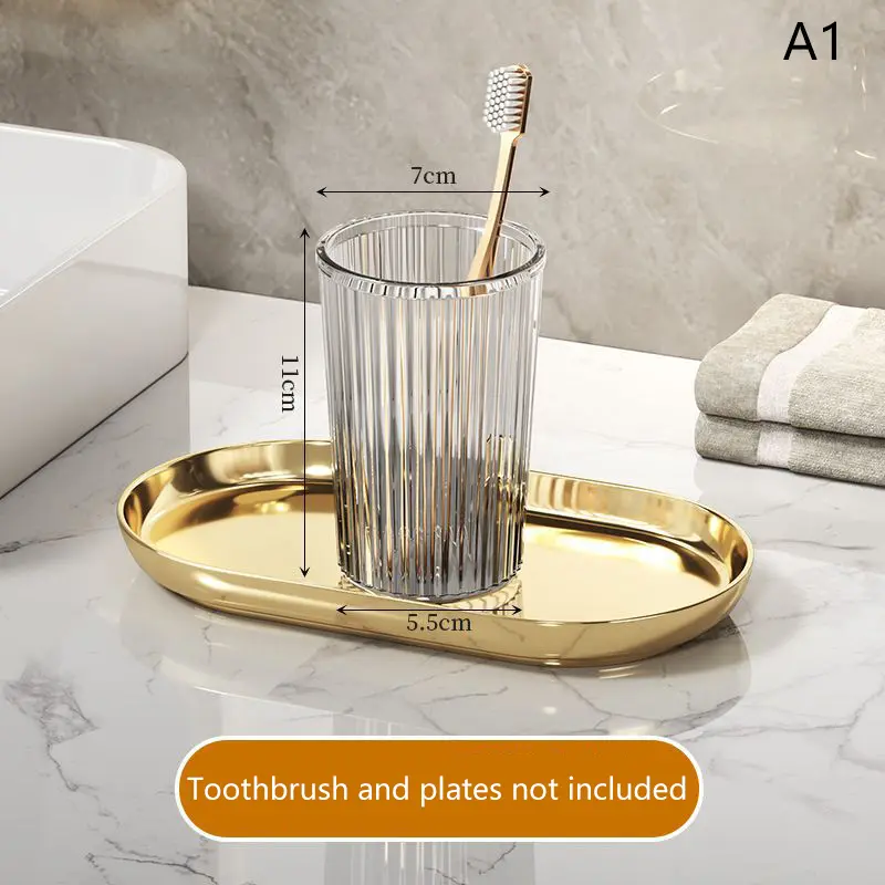 Cốc Súc Miệng Acrylic, Cốc Phòng Tắm Bàn Chải Đánh Răng, Phong Cách Sang Trọng Giá Cả Phải Chăng Phụ Kiện Lưu Trữ, Giá Đỡ Bàn Chải Đánh Răng 2