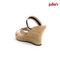 Gambar JULIA'R R0085 Plaited wedges heels slide in cream - cream, 37 dari julia'r shoes Kota Bandung 4 Tokopedia