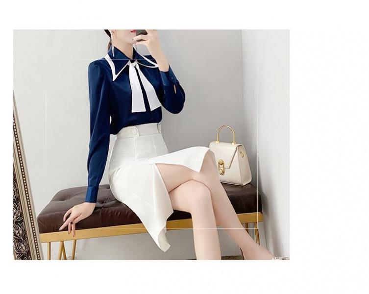Product Introduction of Commuter Business Suit Women's 2024 New Women's Fashion Temperament Shirt with Skirt Two-Piece Set 14