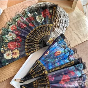 Kipas Lipat Kipas Spanyol Renda Kipas Souvenir