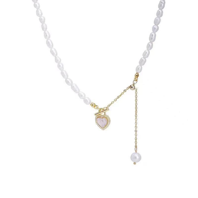 Product Introduction of Light luxury and elegance bead love necklace 4