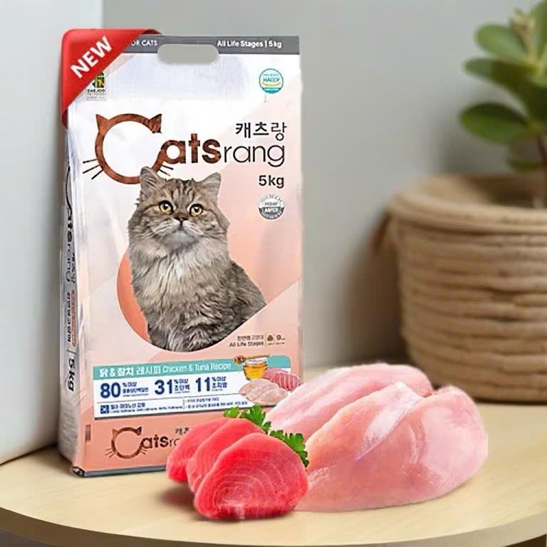 Thức ăn Catsrang Hàn Quốc Lna cho mèo mọi lứa tuổi nhiều dinh dưỡng 5kg