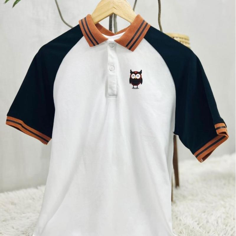 Product Introduction of Áo POLO White OWL - Áo Phối Lịch Lãm, Chỉnh Chu - Cotton Cao Cấp Menswear Nam Shirt Thun 23