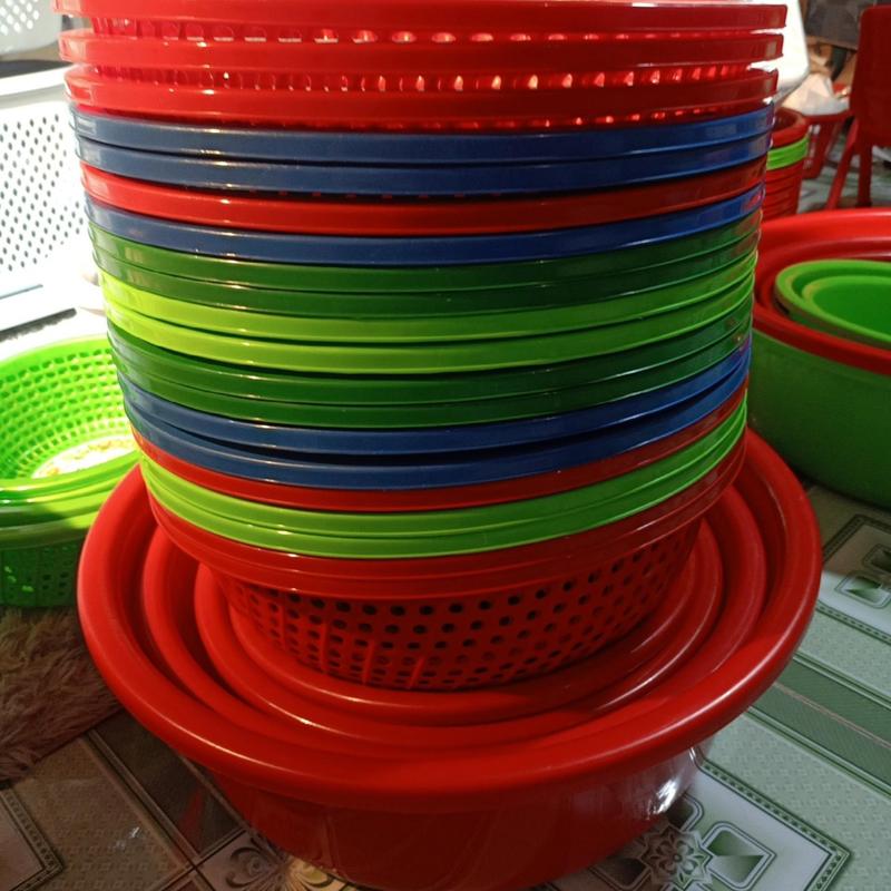 combo 5 cái chậu 56 - 49 - 41 - 37 - 31cm và 5 cái rổ to 44x27 - TikTok ...