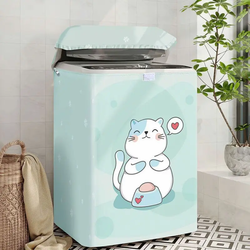 Bọc máy giặt cửa trên vải bạt cao cấp loại dày bền đẹp - Đồng 2