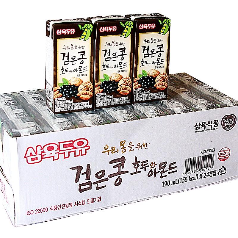 Sữa hạt hạnh nhân óc chó Hàn Quốc thùng 24h 190ml