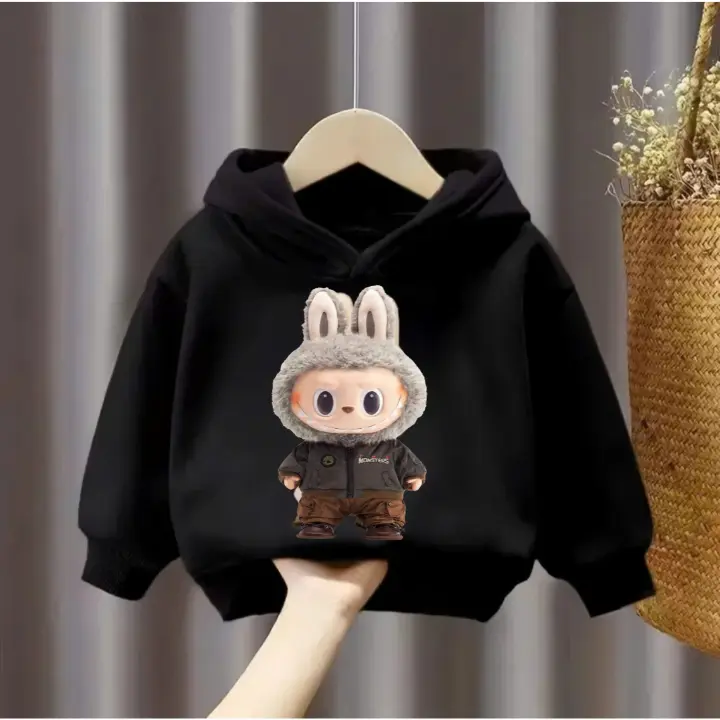 Áo Nỉ 6-30kg Cho Bé In HÌnh Labubu Ngộ Nghĩnh Chất Nỉ Bông Rất Ấm Áp Hoodie aohoodie  chobetrai