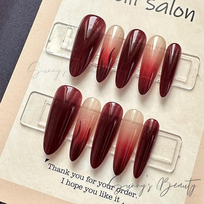 Móng Tay Giả 10 Gói Miếng Dán Móng Tay Có Thể Tái Sử Dụng Với Móng Tay Giả-F127 6011 nails box thiết kế cụ làm ngắn