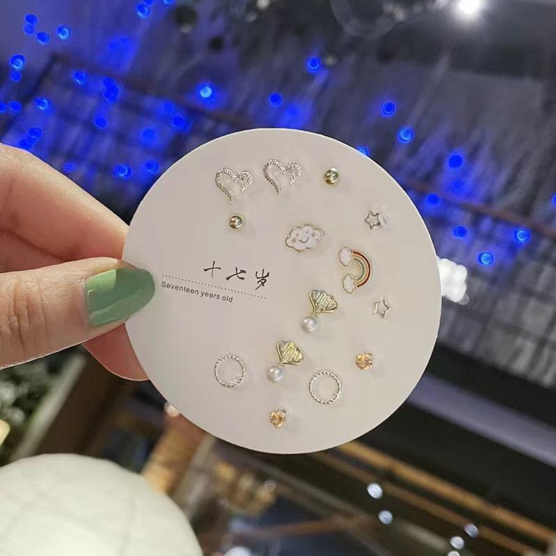Product Introduction of Small and Versatile Set of Earrings for Women, Simple and New Style Earrings for Women, Trendy and Fashionable Style Earrings 12