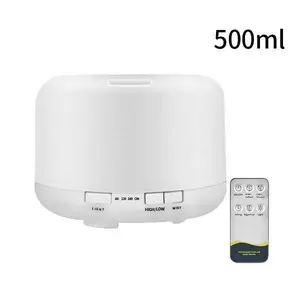 Air Humidifier Aromatherapy Lampu 7 Warna 500 ml Remote Control