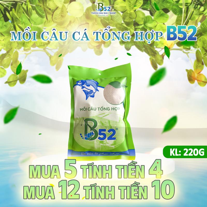  Mồi Câu Cá Tổng Hợp Xanh B52 - Đánh Chép Phi Trôi Mè  MUA 5 TÍNH 4 MUA 12 TÍNH 10  - Fishing 
