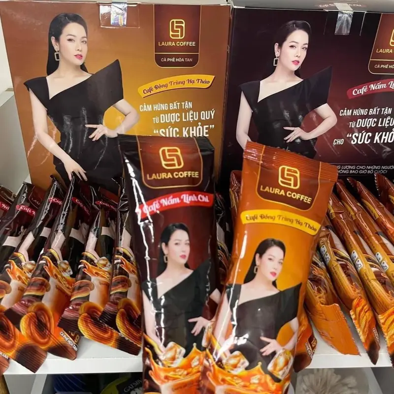 ( COMBO 6 HỘP) CÀ PHÊ NẤM LINH CHI VÀ CÀ PHÊ ĐÔNG TRÙNG HẠ THẢO LAURA NHẬT KIM ANH 0