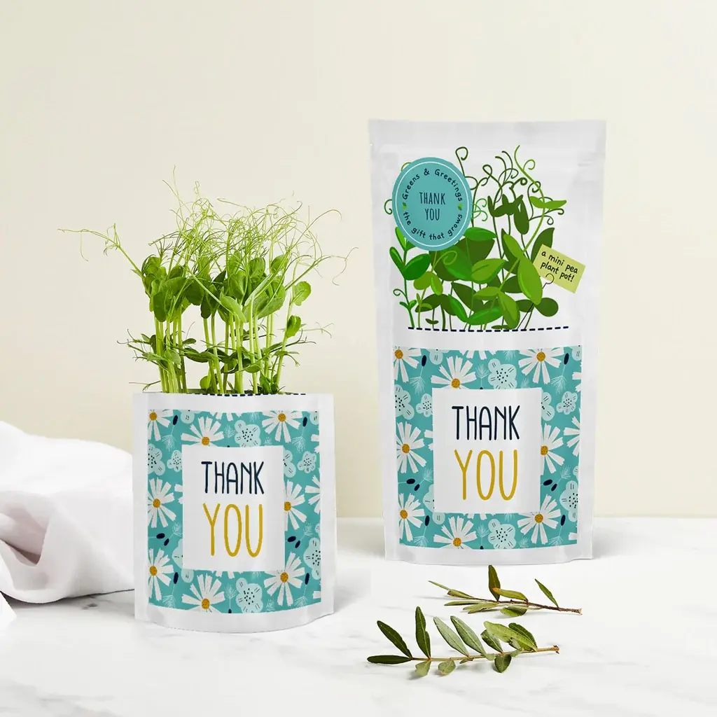 'Thank You' Greens & Greetings - Microgreen Seed Gift Card