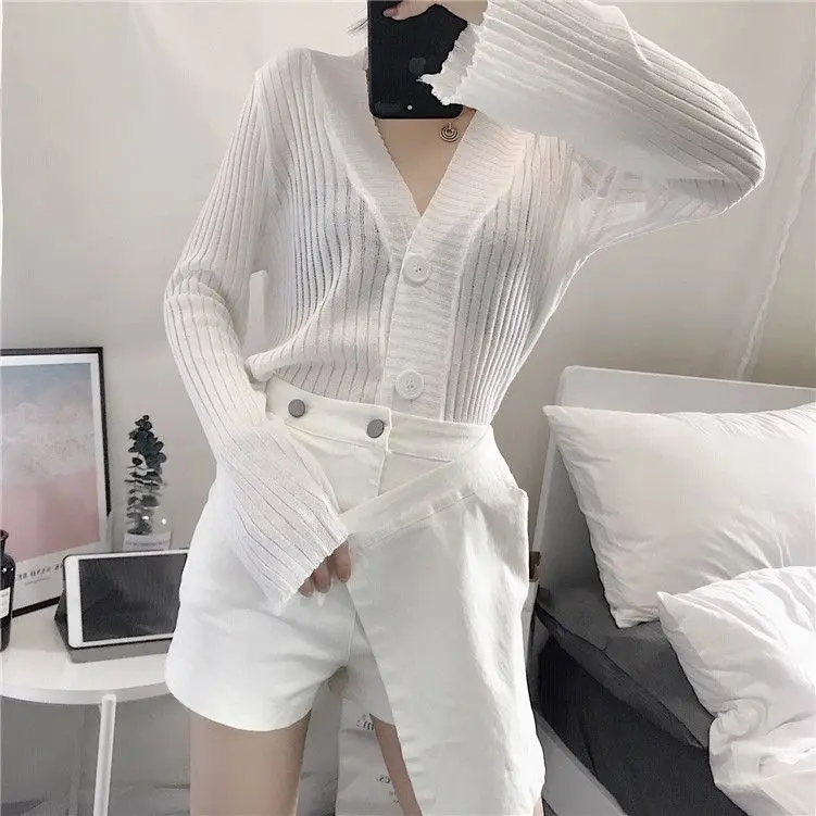 Quần Đùi Chữ A Cạp Cao Dáng Ôm Bằng Cotton Nguyên Chất, Dành Cho Nữ, Mặc Mùa Hè, Màu Trơn Chân Váy Và Quần Dễ Phối Đồ Thường Ngày 3503 Yêu Thích