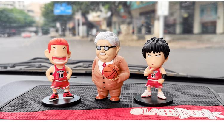 Product Introduction of Car Telephone Number Plate Interior Anime Decoration SLAM DUNK Hanamichi Sakuragi Action Figure Ornament Auto Accessories Gifts 15