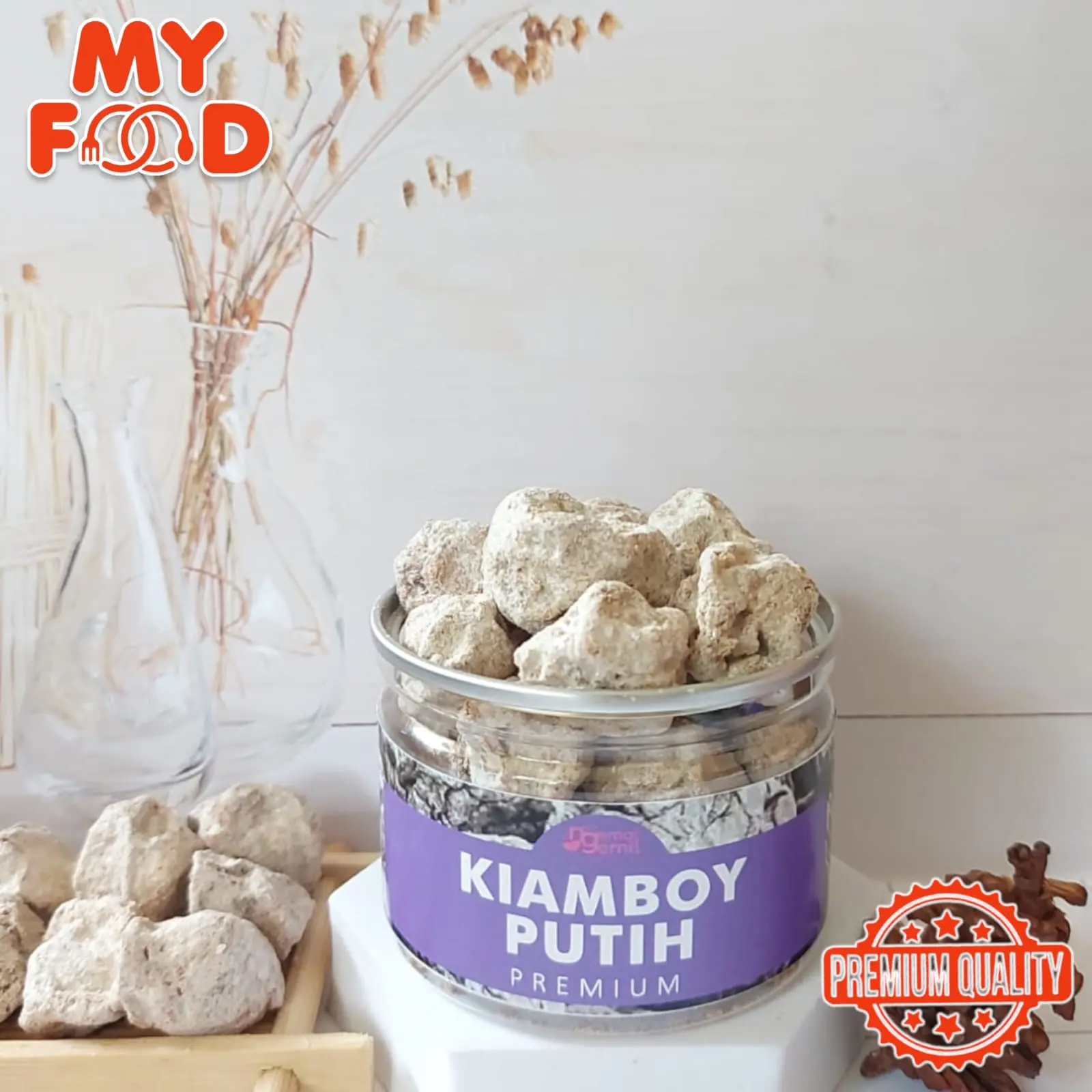 [Myfoodofficial] - Can Kiamboy Putih Manisan Plum Putih Asam Asin Kualitas Premium