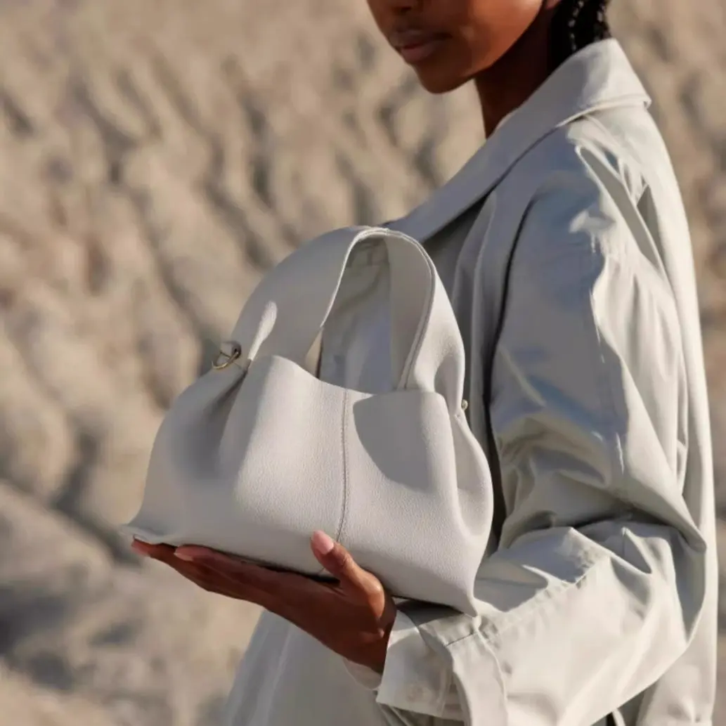 Polene Cloud Bag Genuine Leather French Poleno Paris Women's Fashion Premium Dumpling Bag Underarm Handbag