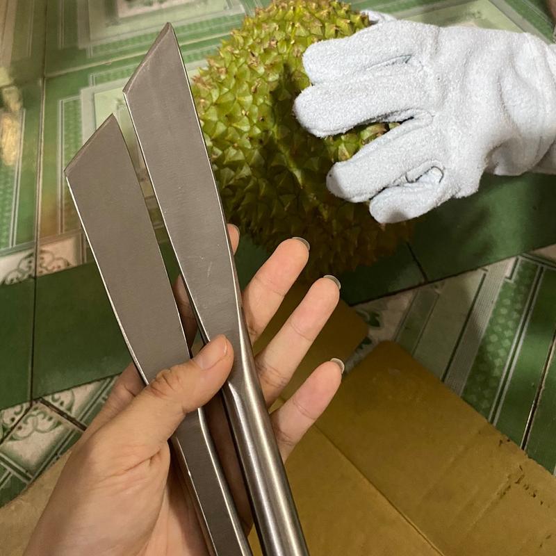 Dao Khui sầu riêng cán tròn 24cm inox cao cấp