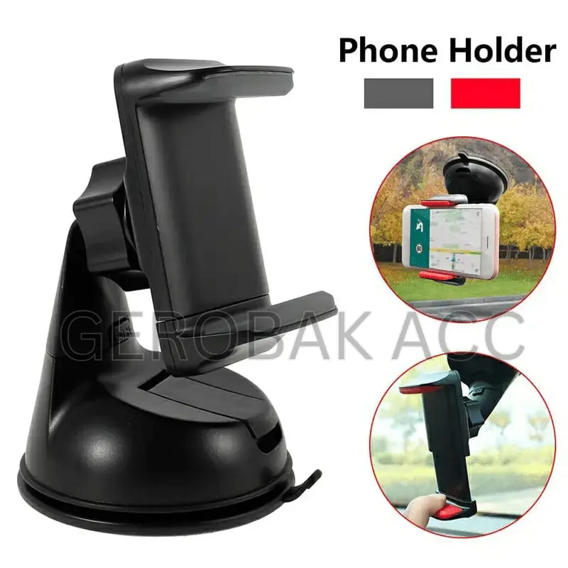 CAR HOLDER DASHBOARD CZ-63429 HOLDER HP MOBIL STAND PHONE HOLDER DASHBOARD UNIVERSAL / HOLDER HP TEMPEL KACA MOBIL GEROBAK ACC 4