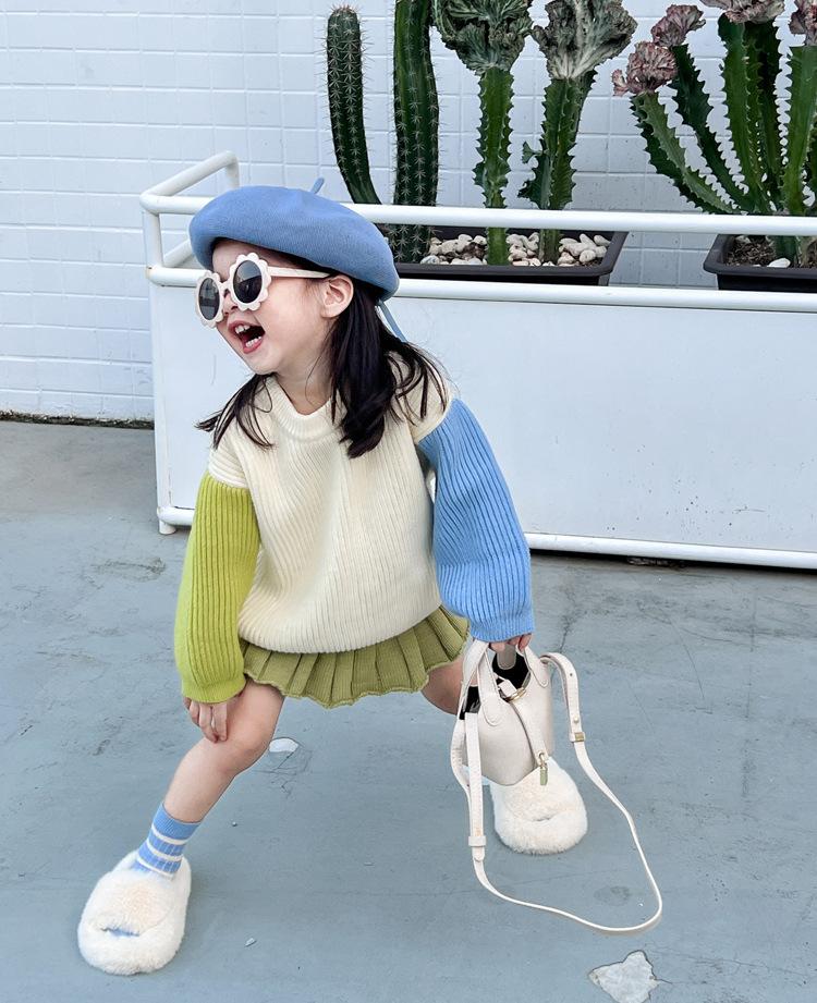 Product Introduction of Autumn Winter Style European and American Mini Children's Girls' Handheld Tote Basket Crossbody Small Bag Women's Bag outpocket  hobo  bag heart  evangelista  painted  bags 24