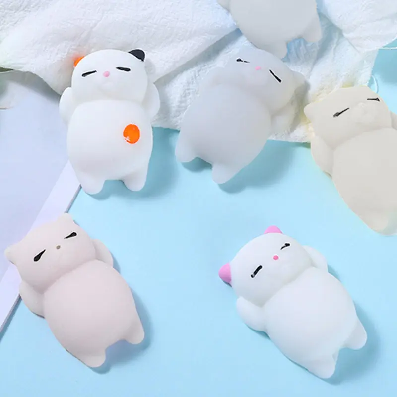 Đồ Chơi Squishy Mochi Thú Cưng, Thiết Kế Hình Động Vật Mèo Dễ Thương, Quà Tặng Bóp, Đồ Chơi Giảm Căng Thẳng, Đồ Chơi Giải Tỏa Căng Thẳng 3