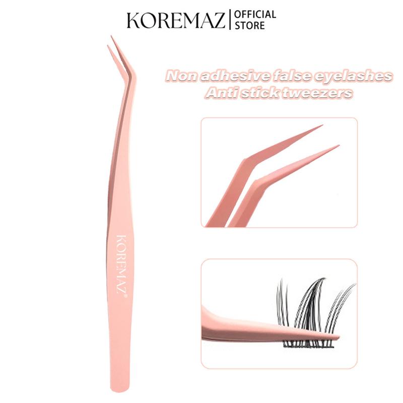 Nhíp Chống Dính KOREMAZ, Không Keo, Lông Mi Giả, Độ Chính Xác Cao, Dụng Cụ Chắp Ghép Chuyên Nghiệp, Thích Hợp Cho Người Mới Bắt Đầu, Dùng Cho Thợ Mắt Kính,