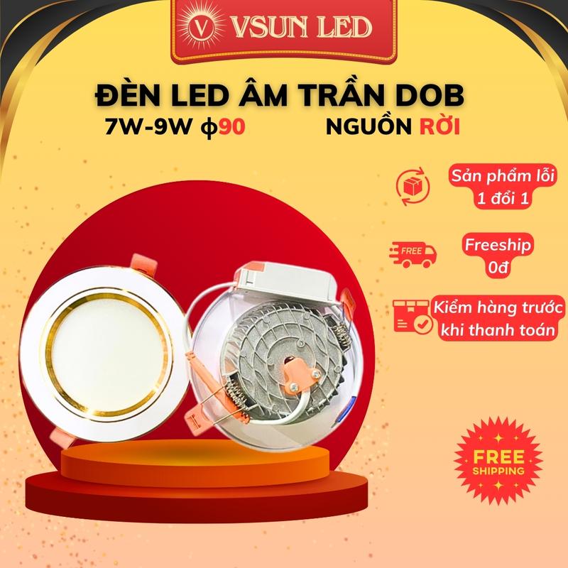 Đèn Led Âm Trần 7W 9W 12W (Nguồn Rời) PHI90,110 Đế Đúc , Đèn Ốp Trần, Đèn Âm Trần, Led Âm Trần, Đèn Downlight 1