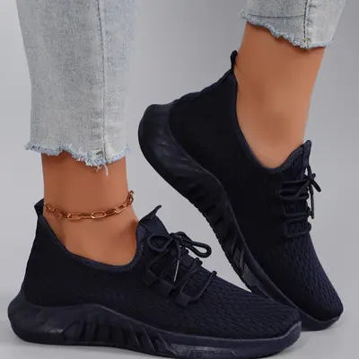 Black work trainers womens on sale