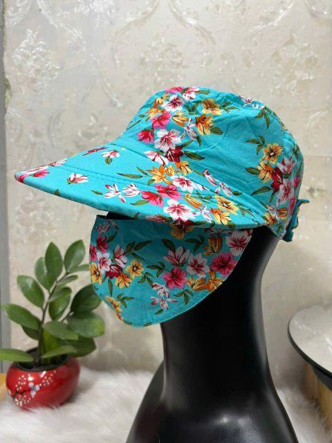 Product Introduction of Mẫu Mũ khẩu trang Hoạ tiết, vải mềm mát thấm hút mồ hôi, khẩu trang liền nón bảo vệ khuôn mặt khỏi tia cực tím. 8