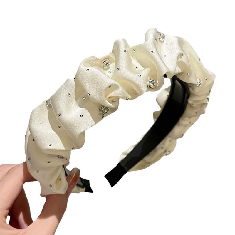 Product Introduction of Temperament Headband For Women With A High-end Feel Korean Version Versatile Crushed Headband 22