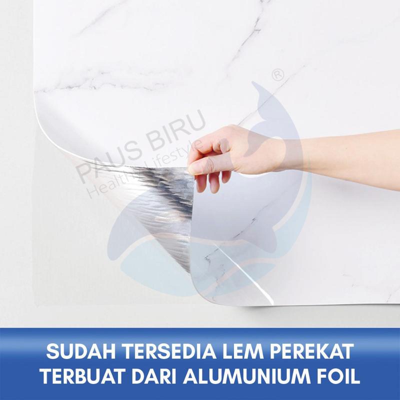 Wallpaper Dinding Motif Marble Roll  120 x 280cm Sticker Kamar Dekorasi PET  Panjang 2.8 Meter A58 6