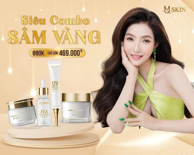 Combo Cốt Nám Sâm Vàng MQ SKIN - Kem Chống Nắng 20ml Kem Face 20gr Kem Cốt Nám 15gr Serum Cấp Ẩm 10ml - Skincare