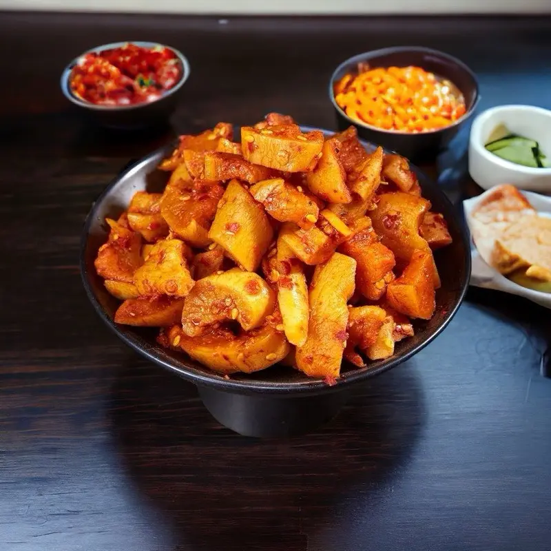 Củ cải cay tứ xuyên muối dầu vừng - Cà la thầu cay tê  Food Chua Food 0